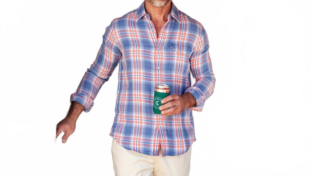 NEW CRIQUET double cloth flannel pearl snap shirt in sunset